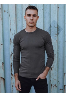 Sweter męski klasyczny ciemnoszary Dstreet WX2225