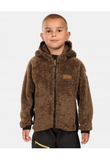 Chlapecká chlupatá fleecová mikina s kapucí Kilpi NORKA-JB