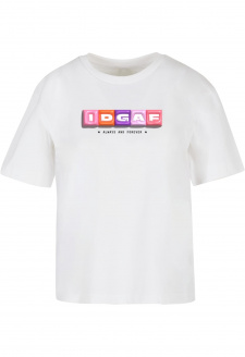 IDGAF Tee white