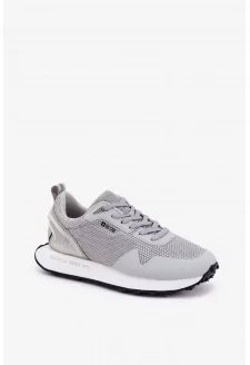 Sneakersy Męskie Na Platformie Big Star RR174358 Hi-Poly System Szare