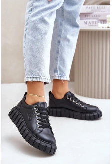 Ocieplane Sneakersy Damskie Big Star MM274617 Czarne