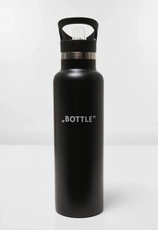 Lettered Survival Bottle black