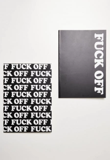 Fuck Off Exercise Book 2-Pack black/white