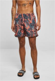 Pattern Swim Shorts dark tropical aop