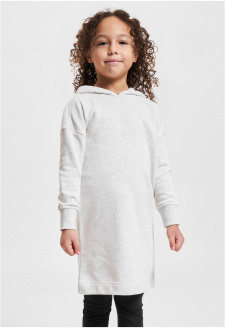 Girls Oversized Terry Hoody Dress lightgrey