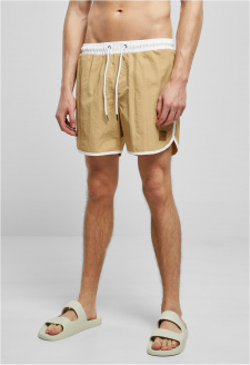 Retro Swimshorts white/unionbeige