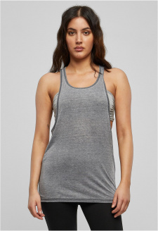 Ladies Loose Burnout Tank darkgrey