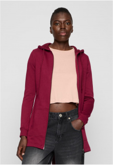 Ladies Sweat Parka burgundy