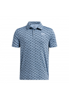 UA Playoff Printed Polo-BLU