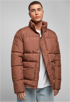 Short Puffer Jacket bark