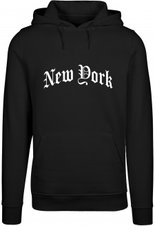 New York Wording Hoody black