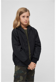 Kids Windbreaker Frontzip black