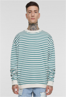 Striped Crewneck whitesand/paleleaf