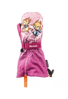 DĚTSKÉ LYŽAŘSKÉ RUKAVICE RELAX DUMBO RR33C pink