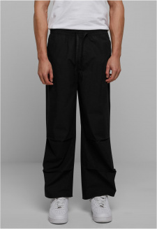 Wide Poplin Pants black