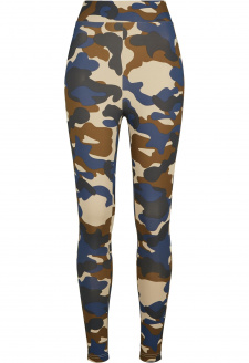 Ladies High Waist Camo Tech Leggings summerolive camo