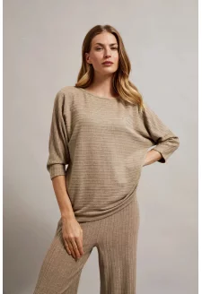WOMEN'S SWEATER Z-SW-4562 BEIGE MELANGE
