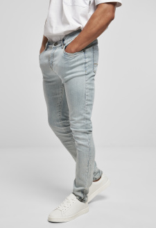 Slim Fit Zip Jeans lighter washed