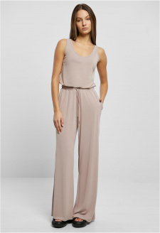 Ladies Long Sleevless Modal Jumpsuit duskrose