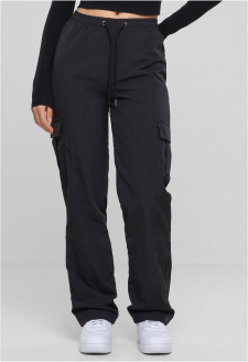 Ladies Nylon Cargo Pants black