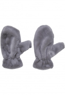 Teddy Mitten heathergrey