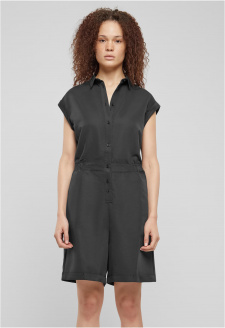 Ladies Viscose Twill Jumpsuit black