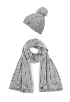 Dámský set šály a čepice Vuch Sheron Set Grey