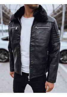 Kurtka męska skórzana czarna Dstreet TX4710