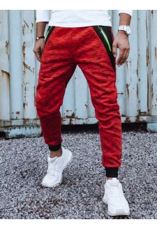 Spodnie męskie dresowe czerwone Dstreet UX4442