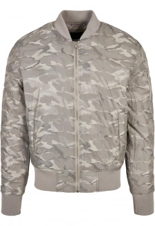Tonal Camo Bomber Jacket stone