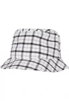 Check Bucket Hat white/grey