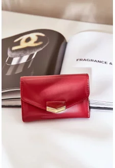 Lakierowany Portfel Damski Czerwony Rahner