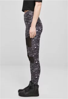 Ladies Tech Mesh AOP Leggings blackuniverse