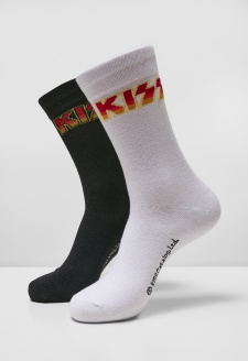 Kiss Socks 2-Pack black/white