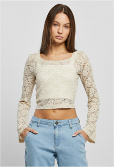 Ladies Cropped Lace Longsleeve softseagrass