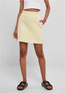 Ladies Organic Terry Mini Skirt softyellow