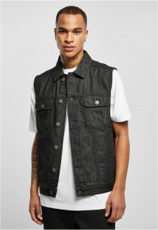 Denim Vest black washed