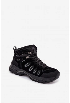 Skórzane Buty Trekkingowe Męskie Big Star OO17433 HI-POLY SYSTEM Czarne