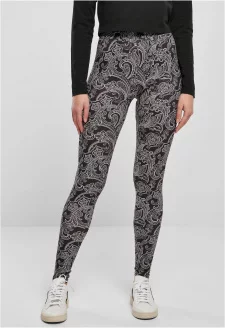 Ladies Soft AOP Leggings blacknewpaisley