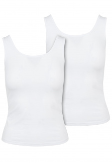 Ladies 2-Pack Basic Stretch Top white