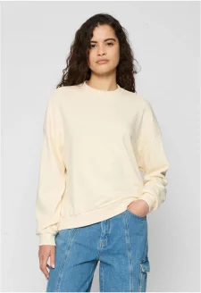 Ladies Oversized Light Terry Crewneck whitesand