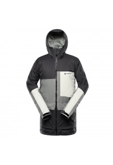 Pánská lyžařská bunda s membránou ptx snow ALPINE PRO GARG dk.true gray