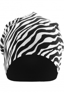 Printed Jersey Beanie Zebra/black