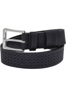 Synthentic Leather Perforated Belt black